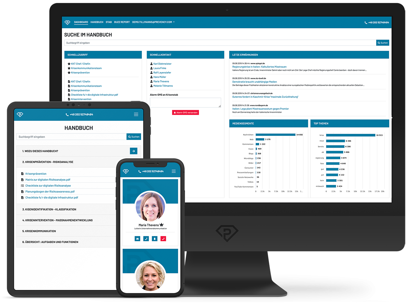 Grafik mit Gefahrensymbolen